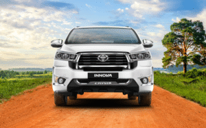 innova crysta front view and grilled
